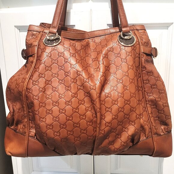 GG MONOGRAM LEAHTER EX LARGE TOTE BAG - Picture 9 of 17